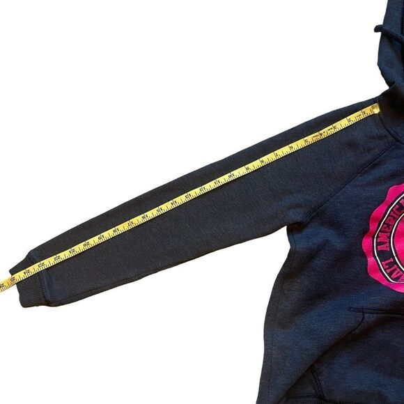AMERICAN Eagle Outfitters hoodie drawstrings navy blue hot pink logo size XS - Picture 12 of 15